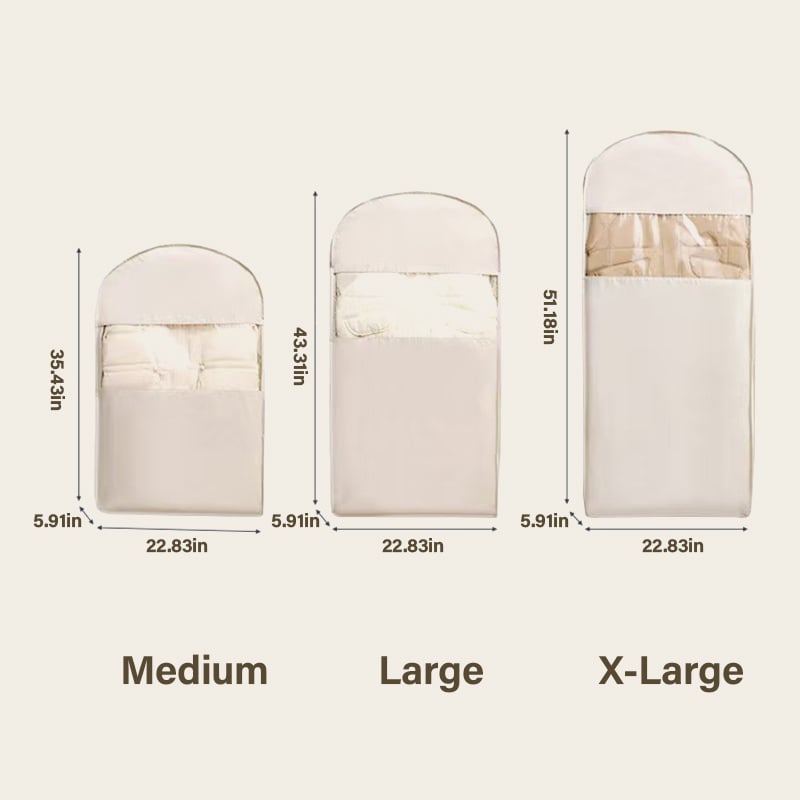 🔥New Hot Selling❤️🔥2025 Space Saving Hanging Garment Bag with Self Compression Zipper