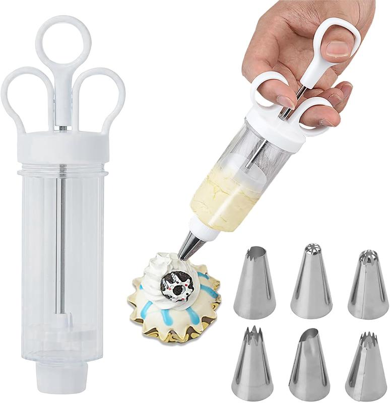🧁Stainless Steel Cake Decorating Gun Kit