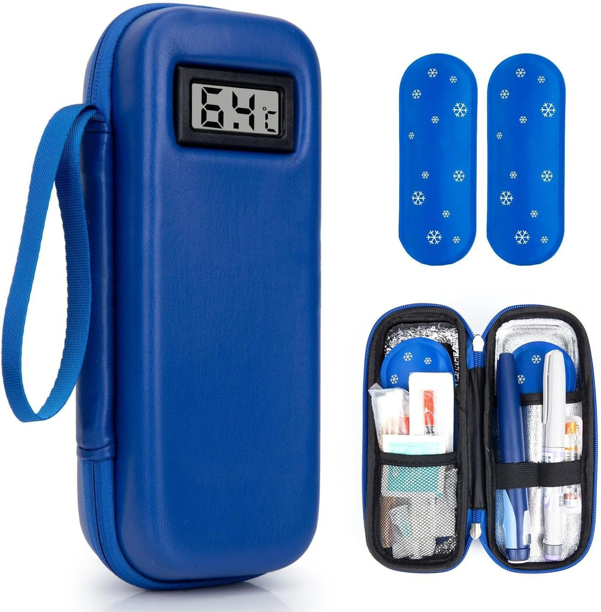 Keep Meds Cool Instantly! No-Worry Temp-Display Travel Case