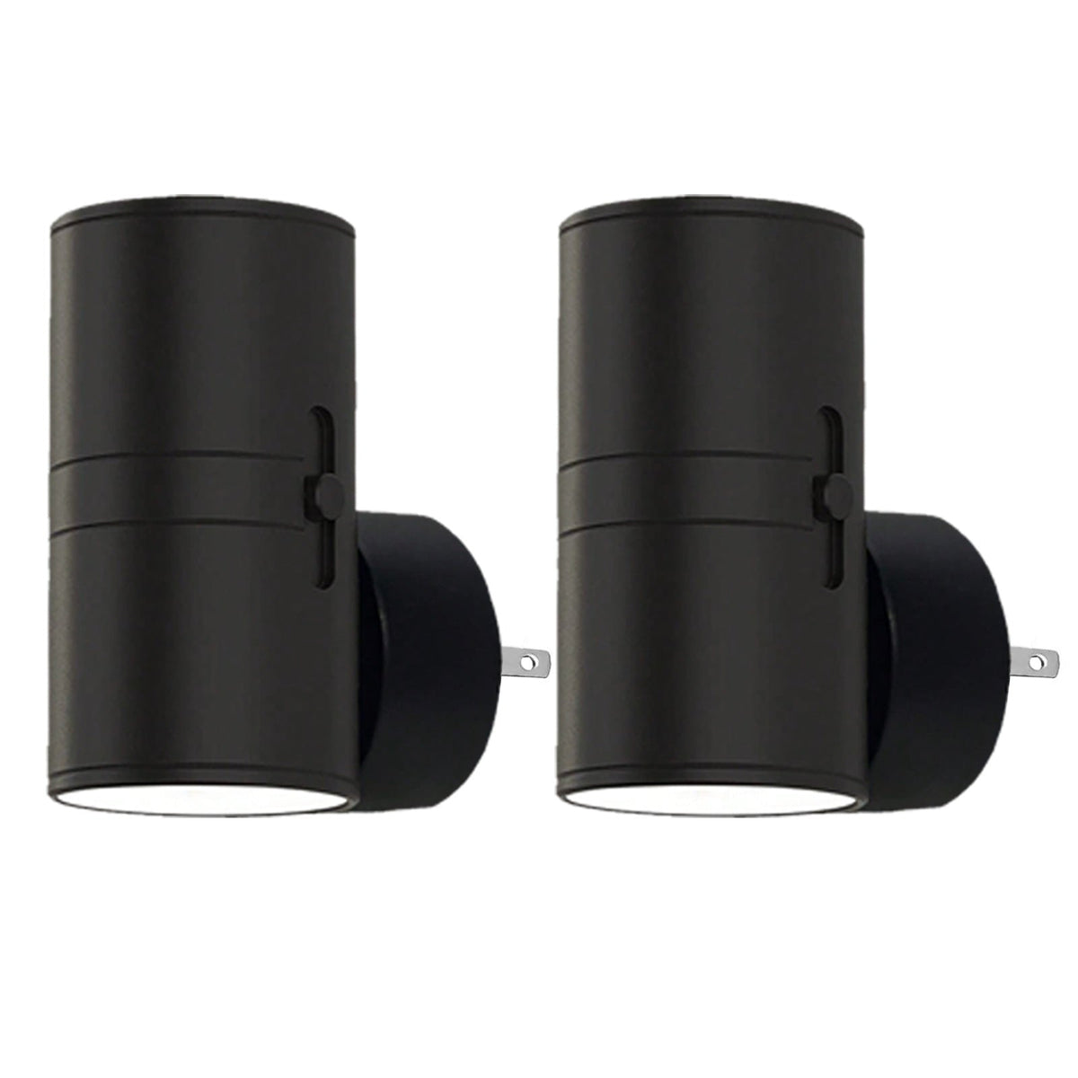 Plug-In Dusk-to-Dawn Wall Light – 3000K Warm Up & Down Night Light with Pass-Through Socket