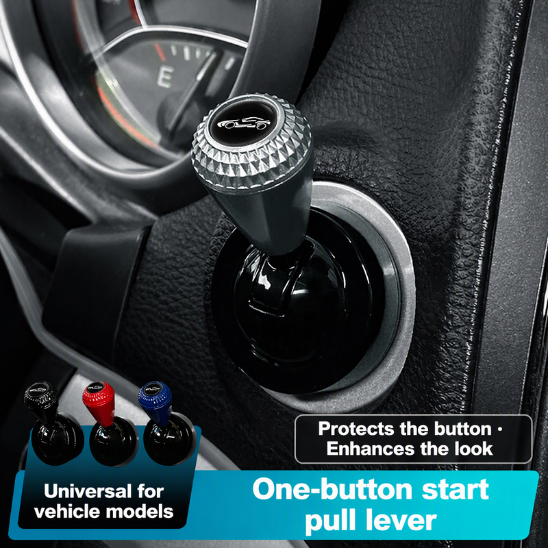 Start Your Engine With Style Instantly! Metal One-Click Start Lever Cover