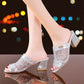 Women's Glitter Sequins Decor Sandals