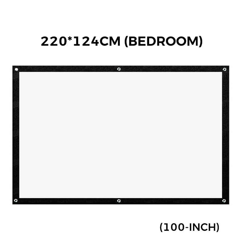 High Definition Projection Screen - 150-inch Diagonal with Matte White Surface for Crystal Clear Home Cinema Experience 🎬🌟