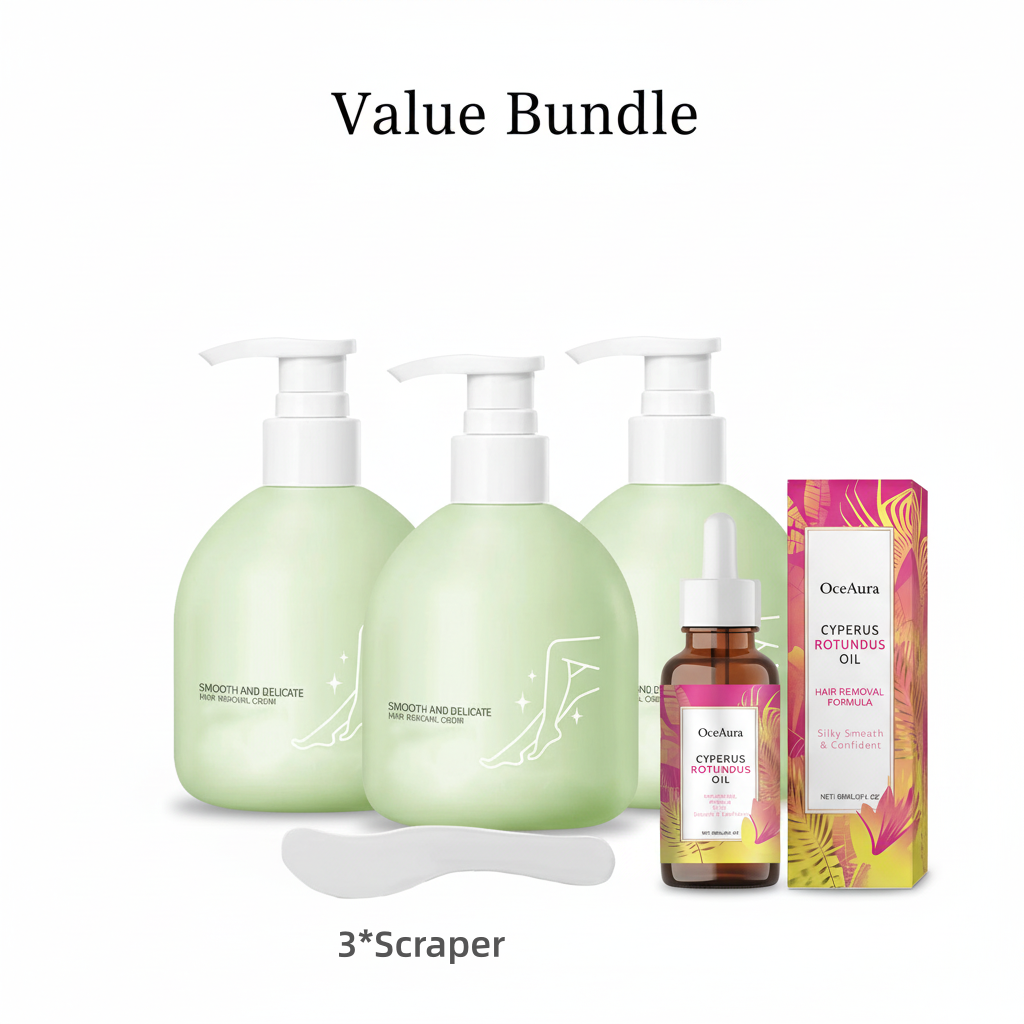 💥Large-size hair removal cream Gentle and non-irritating hair removal cream set (hair removal cream + razor) | Limited-time offer 🎁