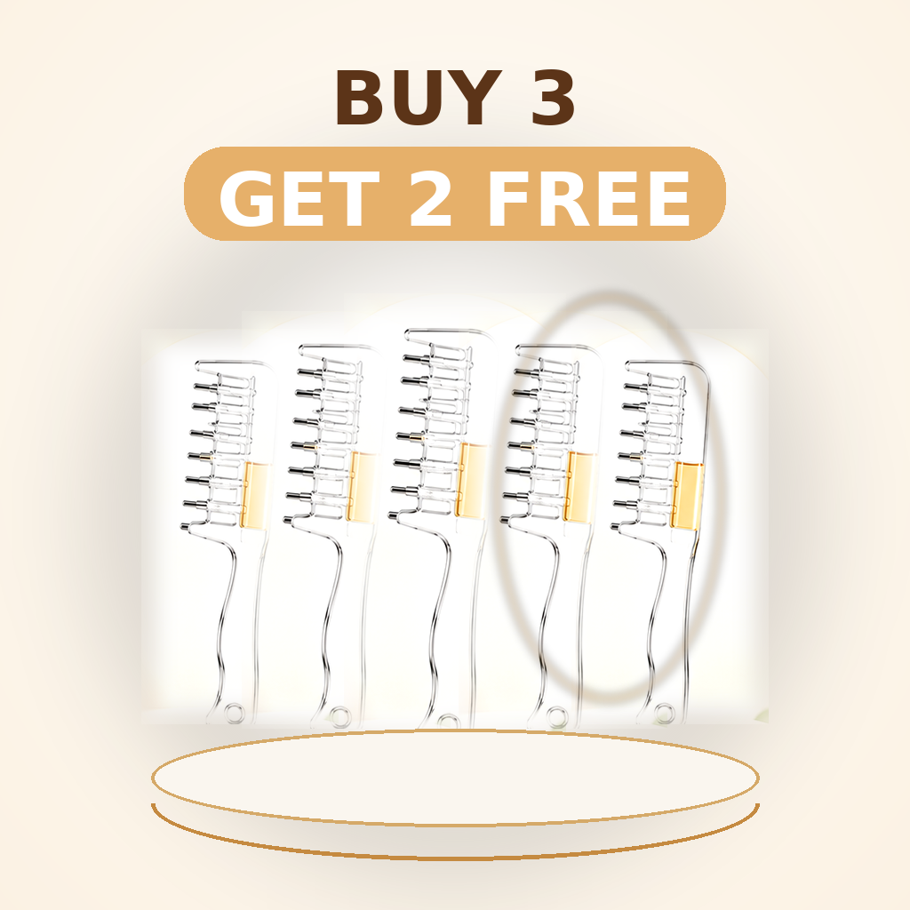Apply Scalp Serum Instantly! Precision Applicator Comb