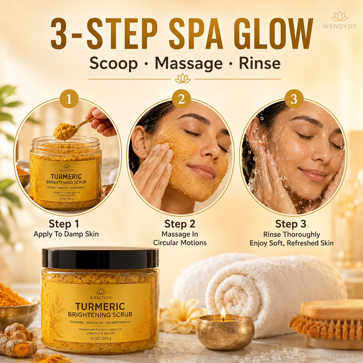 🥳2026 HOT SALE🥳Turmeric Body Scrub – Gentle Exfoliation & Dark Spot Corrector