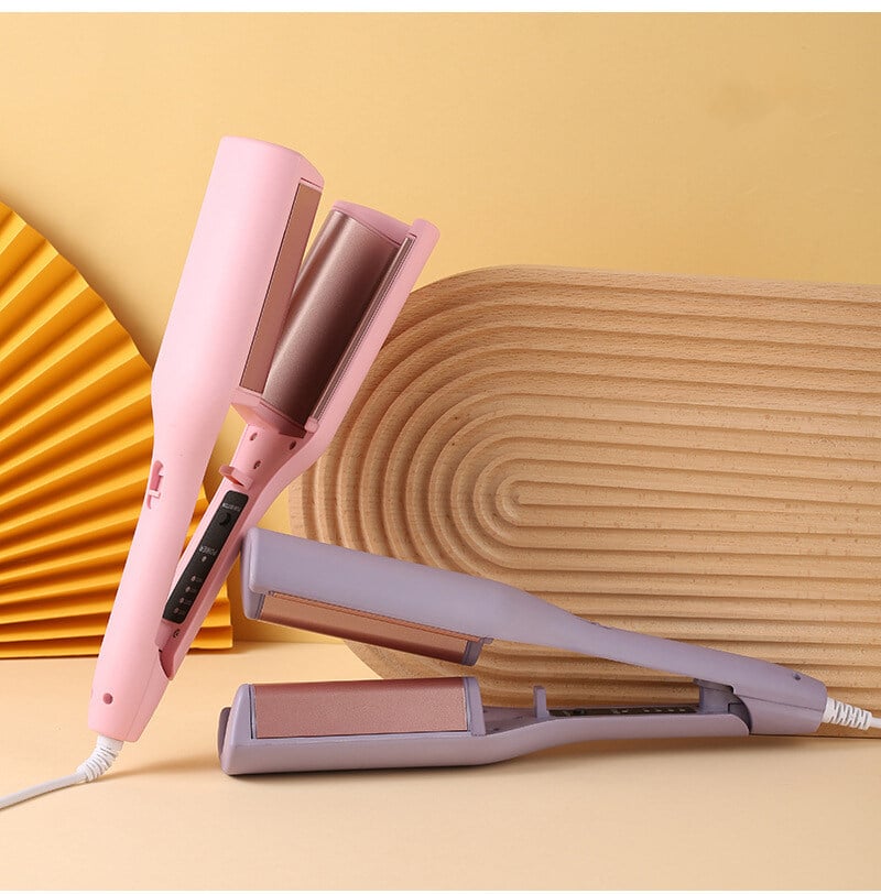Create French Egg Roll Waves Instantly! Anti-Scald V-Shape Hair Waver