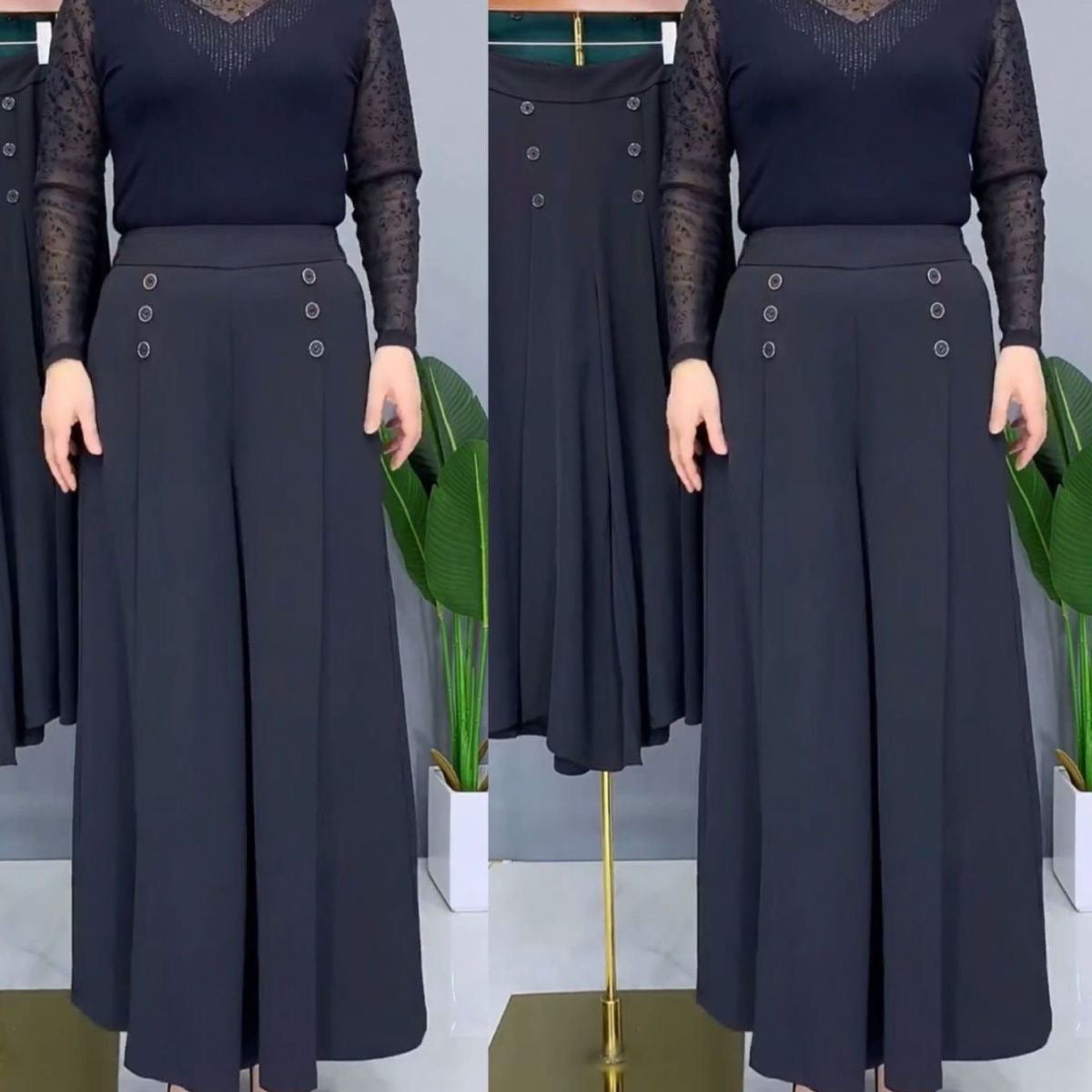👖Hot Sale-Pleated Wide Leg Pants