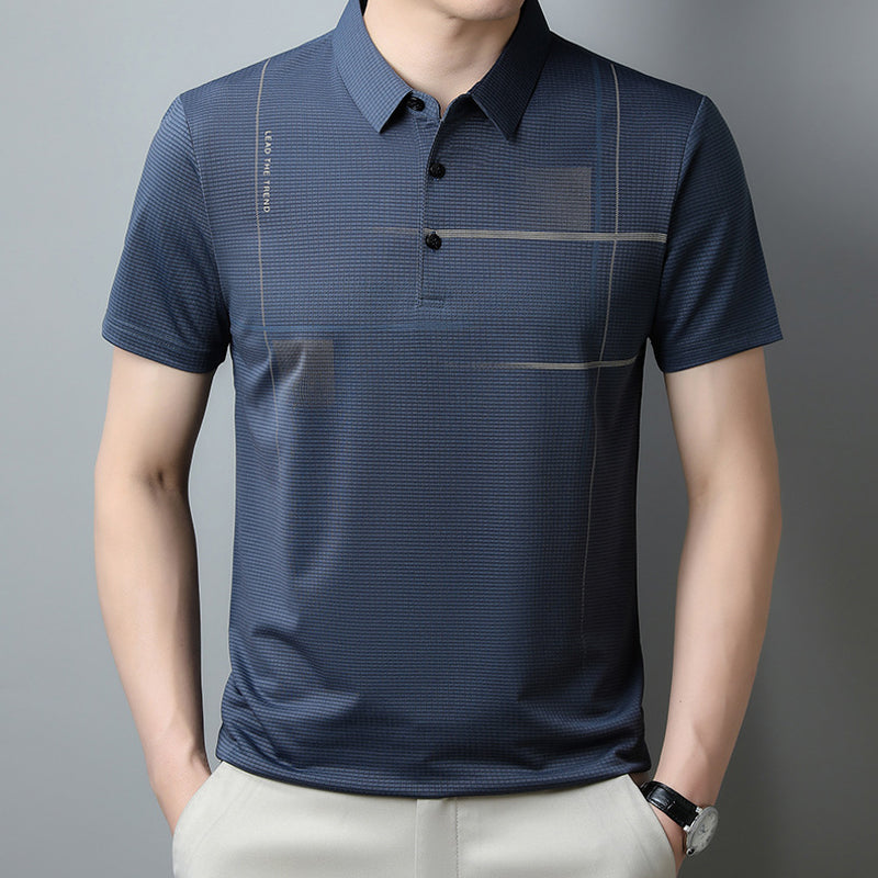 🌊 Limited time 50% off! ⏰Men's Loose Cool Breathable Lapel T-Shirt