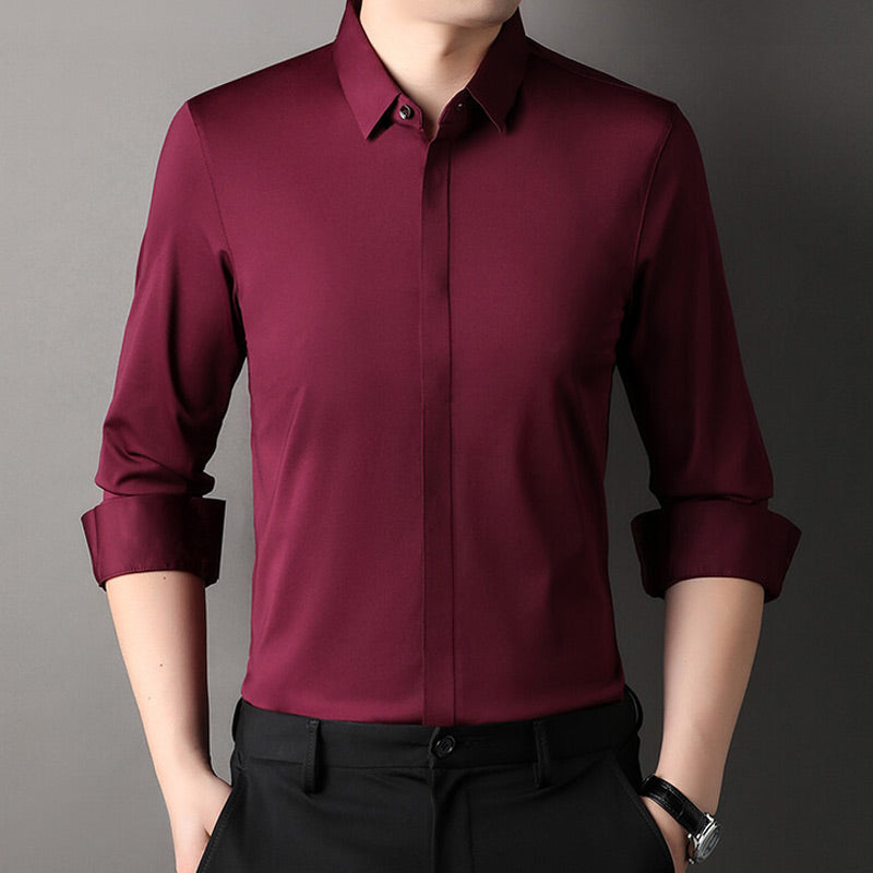 ✨2025 New Premium Business Shirt👔Men's Wrinkle-Free Button-Down Shirt