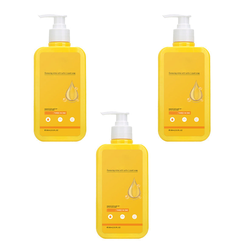 3-in-1 Sulfur Mite-Removal Liquid Soap