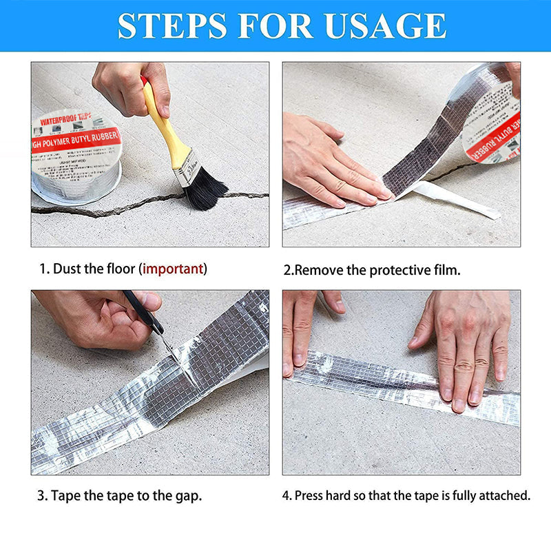 Seal Leaks Instantly! No-Mess Heavy-Duty Waterproof Tape