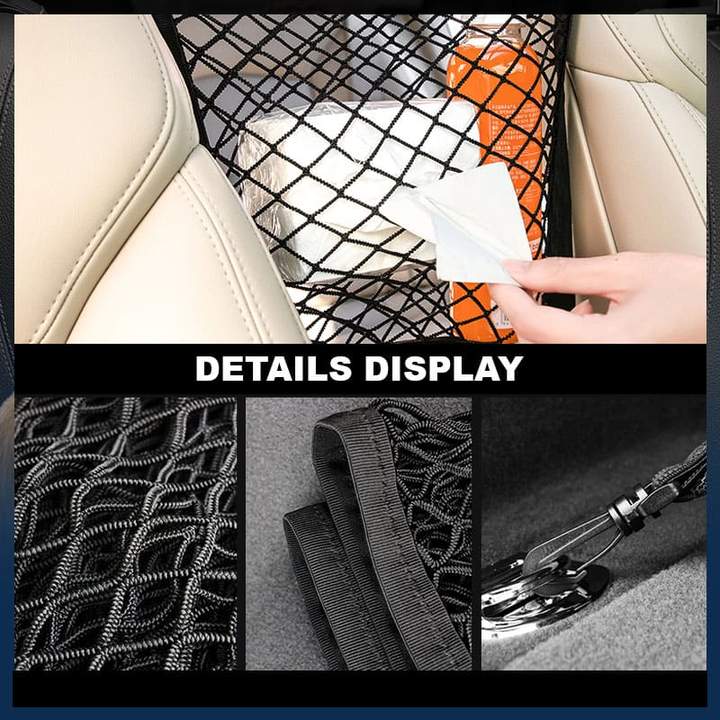 Keep Kids & Pets Back Instantly! Car Mesh Barrier Organizer