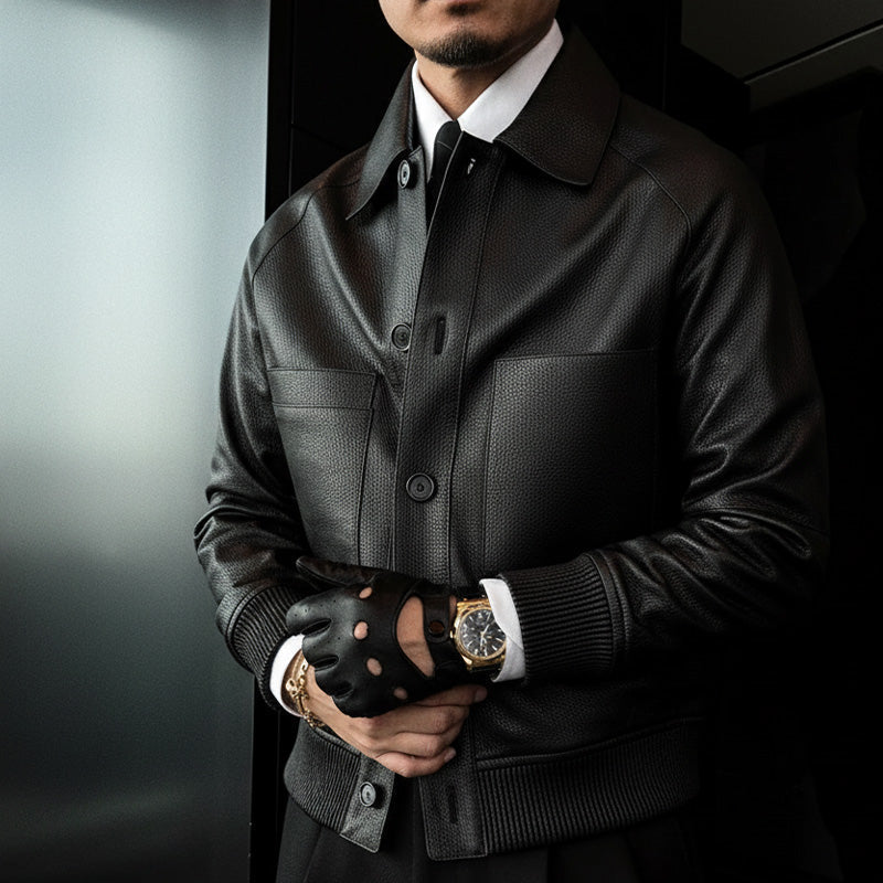 ⏰2026 High-End Bespoke💥💥Men's Classic Faux Leather Jacket