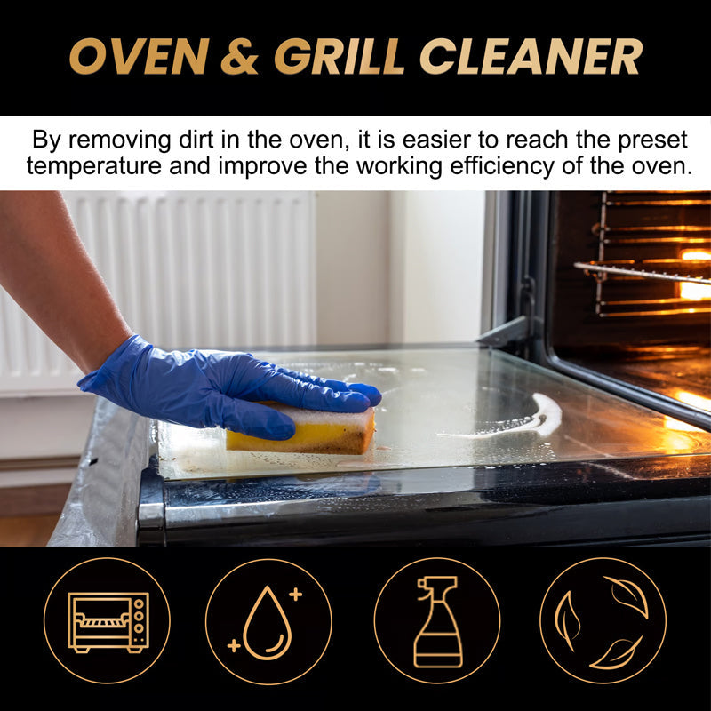 ✨ Oven & Grill Cleaner Spray – Dissolves Grease in 5 Mins, No Scrubbing & Eliminates Odors 🔥 21 Reviews