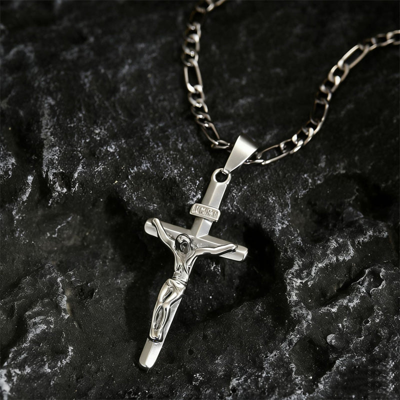 ⏰LAST DAY ✝️Gold-Tone Crucifix Pendant Necklace