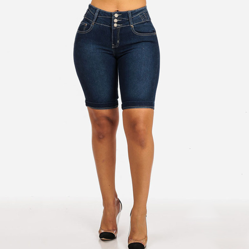 🌺Summer Hot Sale 70% OFF👖✨Women's High-Waist Stretch Denim Shorts