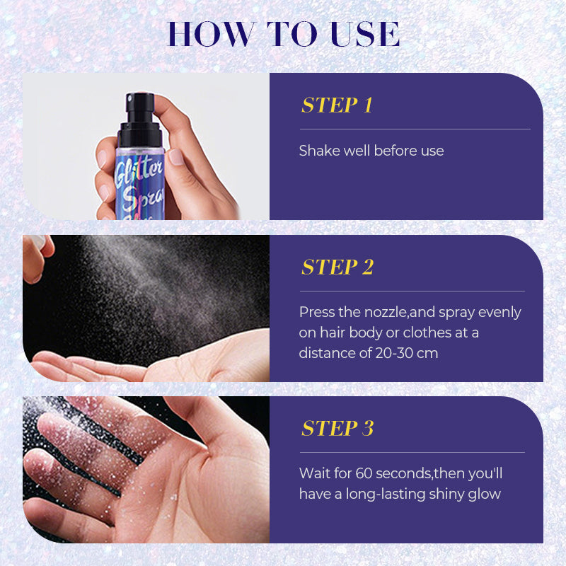 All-Day Body Glitter Spray – Instant Radiant Shimmer