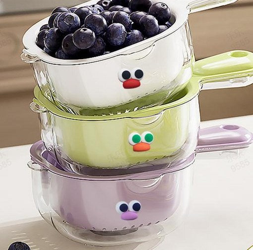 ✨Multi-function Handheld Dual-Layer Draining Basket