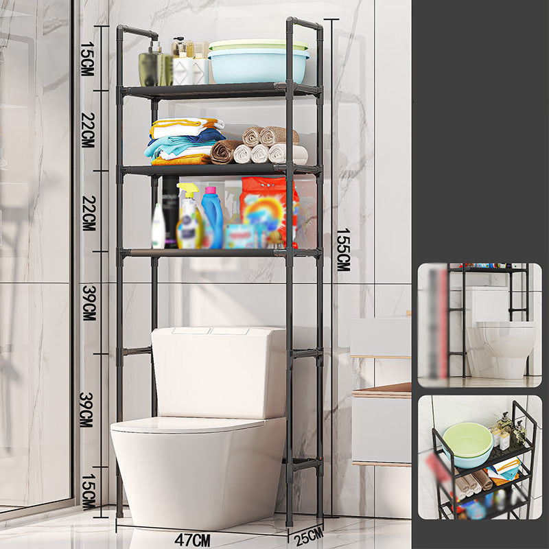 Over-the-Toilet Storage Rack – Rustproof & No-Drill Design