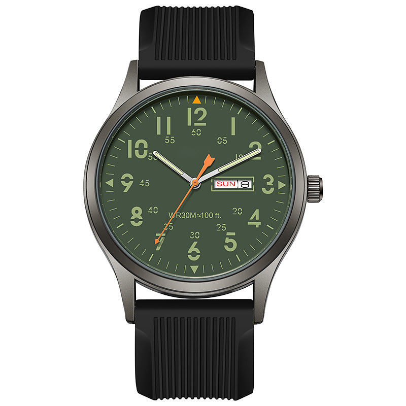 Luminous Men's Sport Watch – Date, Easy Read & Durable Strap