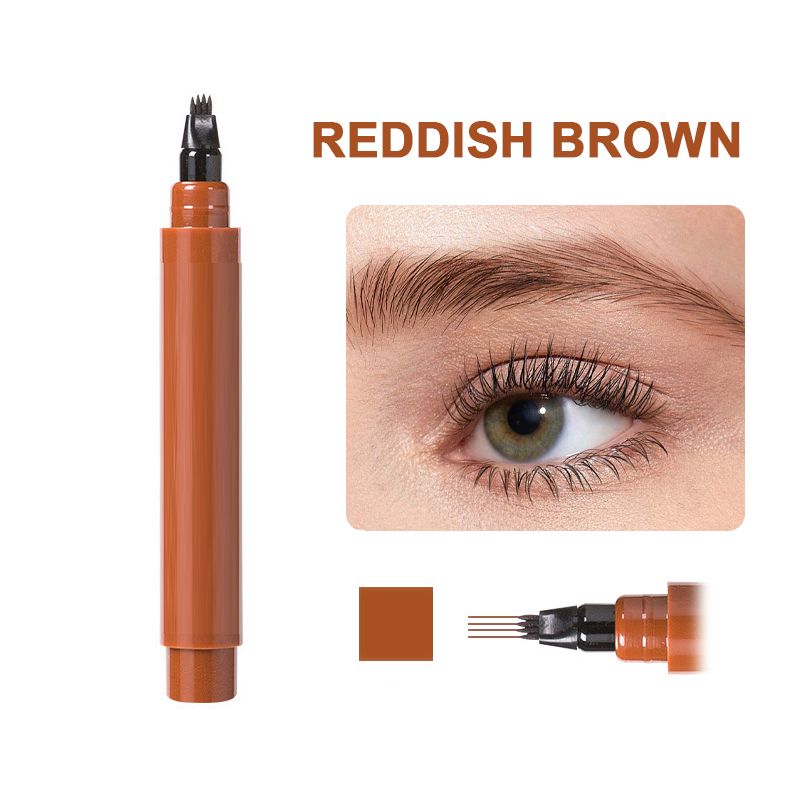 4-Tip Waterproof Brow & Beard Pen – Hair-Like Precision