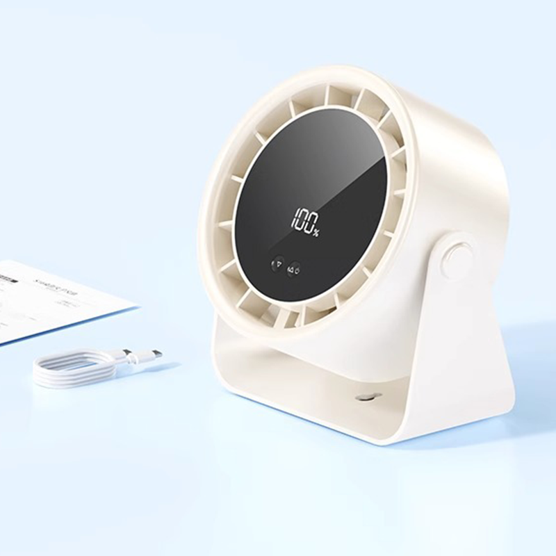 100-Speed Desk Fan – Stepless, Quiet & Dual-Use Design
