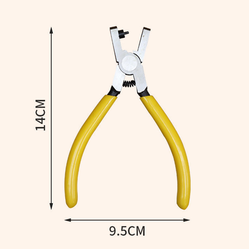Precision Leather Hole Punch Plier | Ergonomic Non-Slip Grip for Watch Straps & Belts
