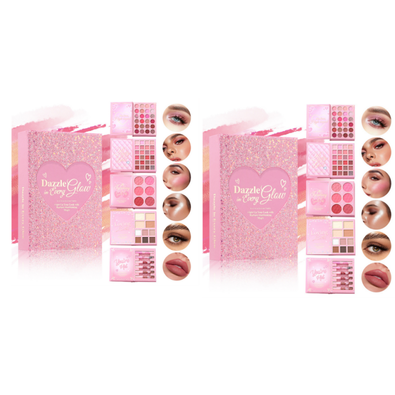 All-in-One Makeup Palette Book – Eyeshadow & Face Color Set