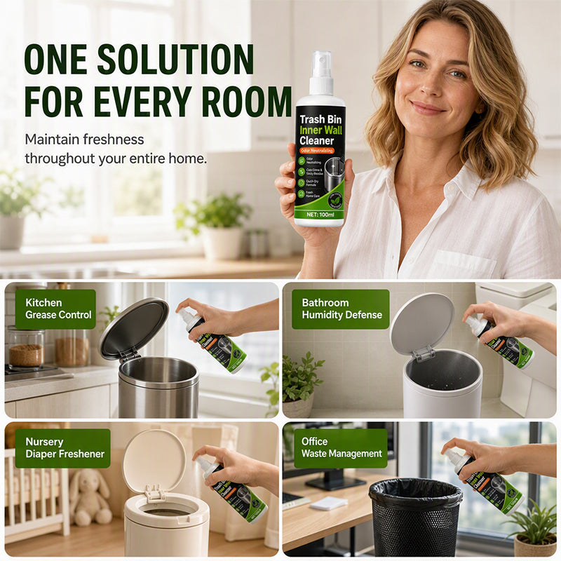 Trash Can Cleaner Spray – Deep-Clean, Deodorize, No Scrubbing