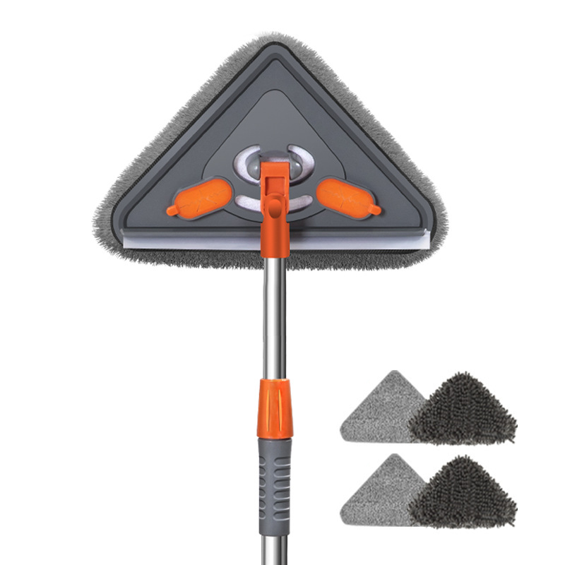 Clean High Corners Instantly! 360° Swivel Triangular Mop