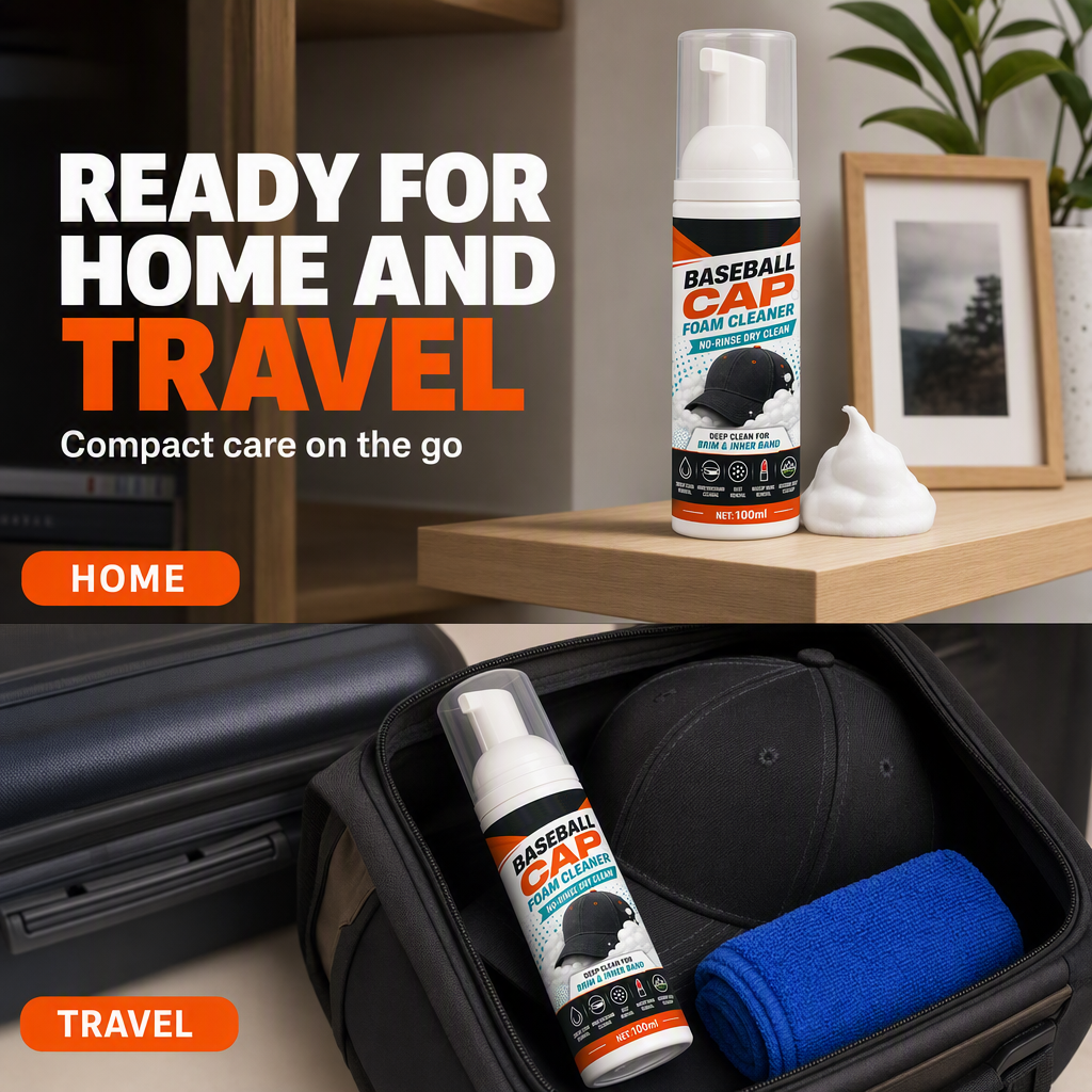 ✨Cap Foam Cleaner – No Rinse, No Sweat Stains