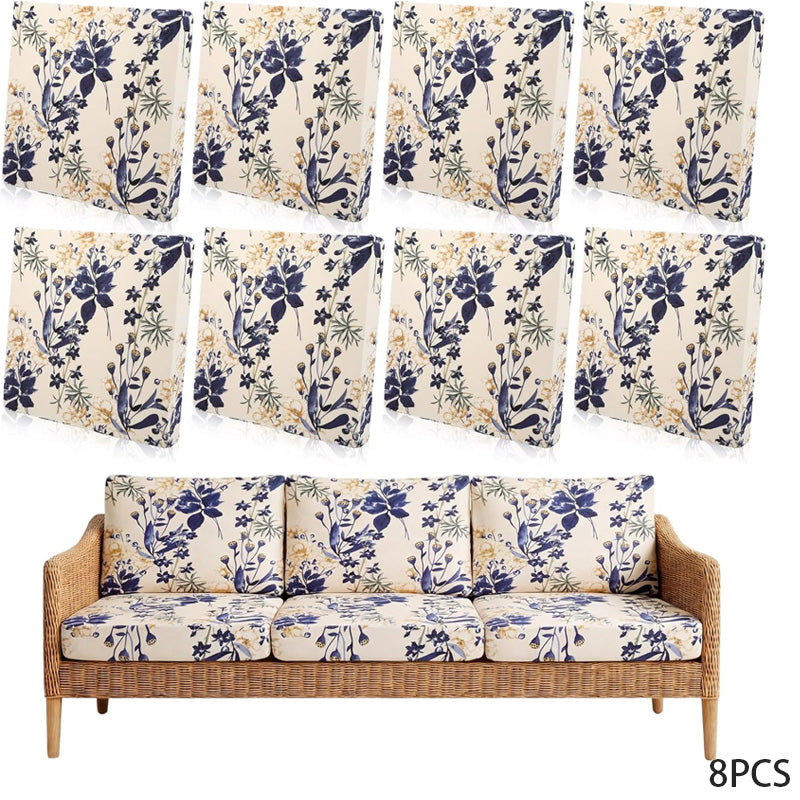 Refresh Patio Instantly! No-Replace Stretch-Fit Cushion Covers
