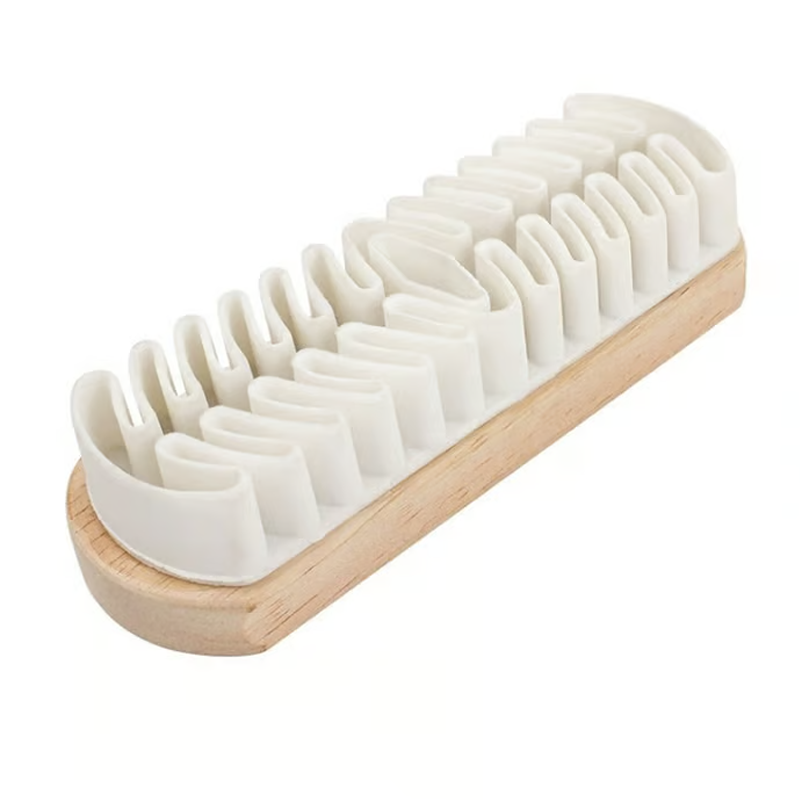 Refresh Suede Instantly! No-Scratch Static-Clean Wooden Brush