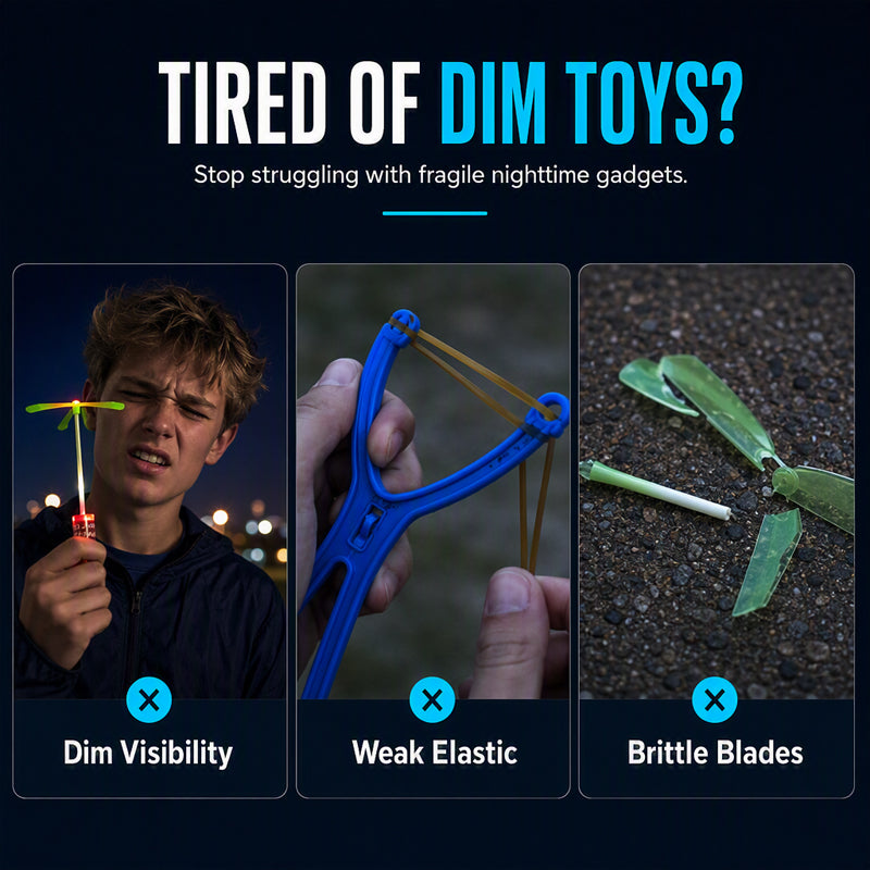 Light Up the Sky Instantly! No-Dark LED Slingshot