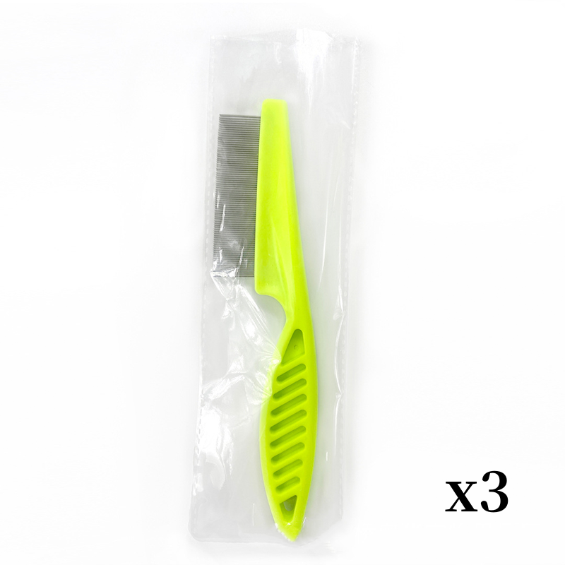 Catch Fleas Instantly! No-Escape 1mm Fine-Tooth Pet Comb