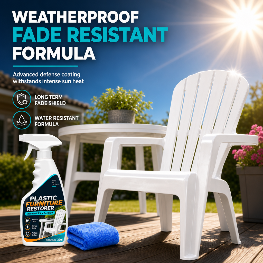 Restore Faded Patio Instantly! No-Scrub Plastic Spray