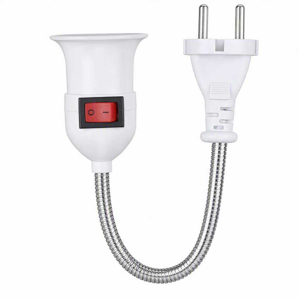 Aim Party Lights Instantly! Flexible E27 Gooseneck Light Adapter
