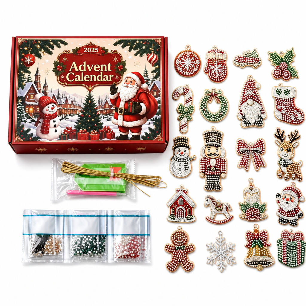Count Down To Christmas Instantly! 24-Day DIY Ornament Kit