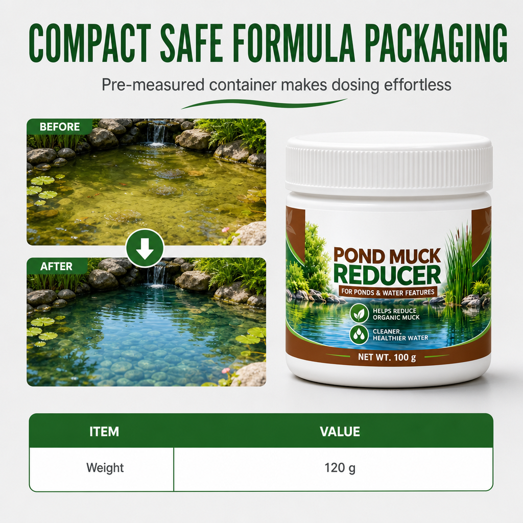 Clarify Pond Water Instantly! Natural Sludge Remover Powder