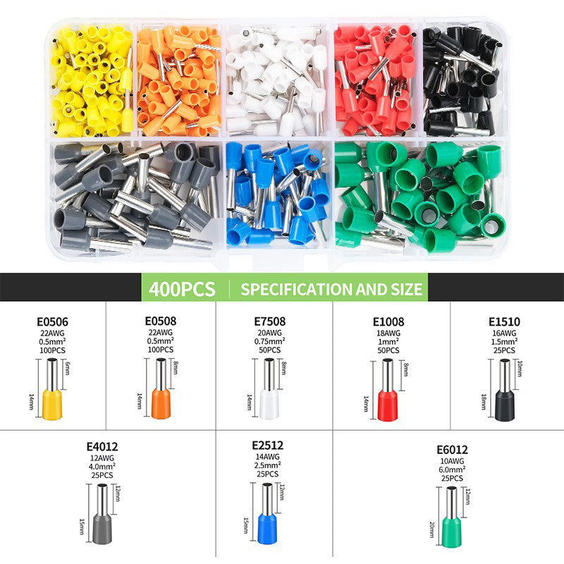 Crimp Wires Instantly! 200-Piece Ferrule Crimping Kit