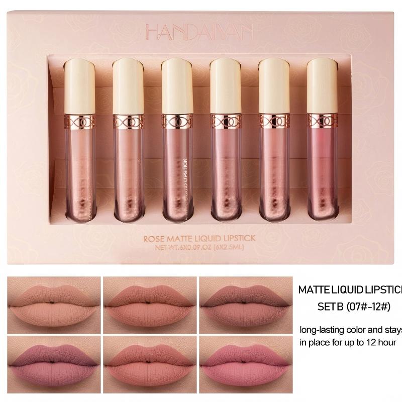 Get Rose Matte Lips Instantly! Long-Lasting Liquid Lipstick