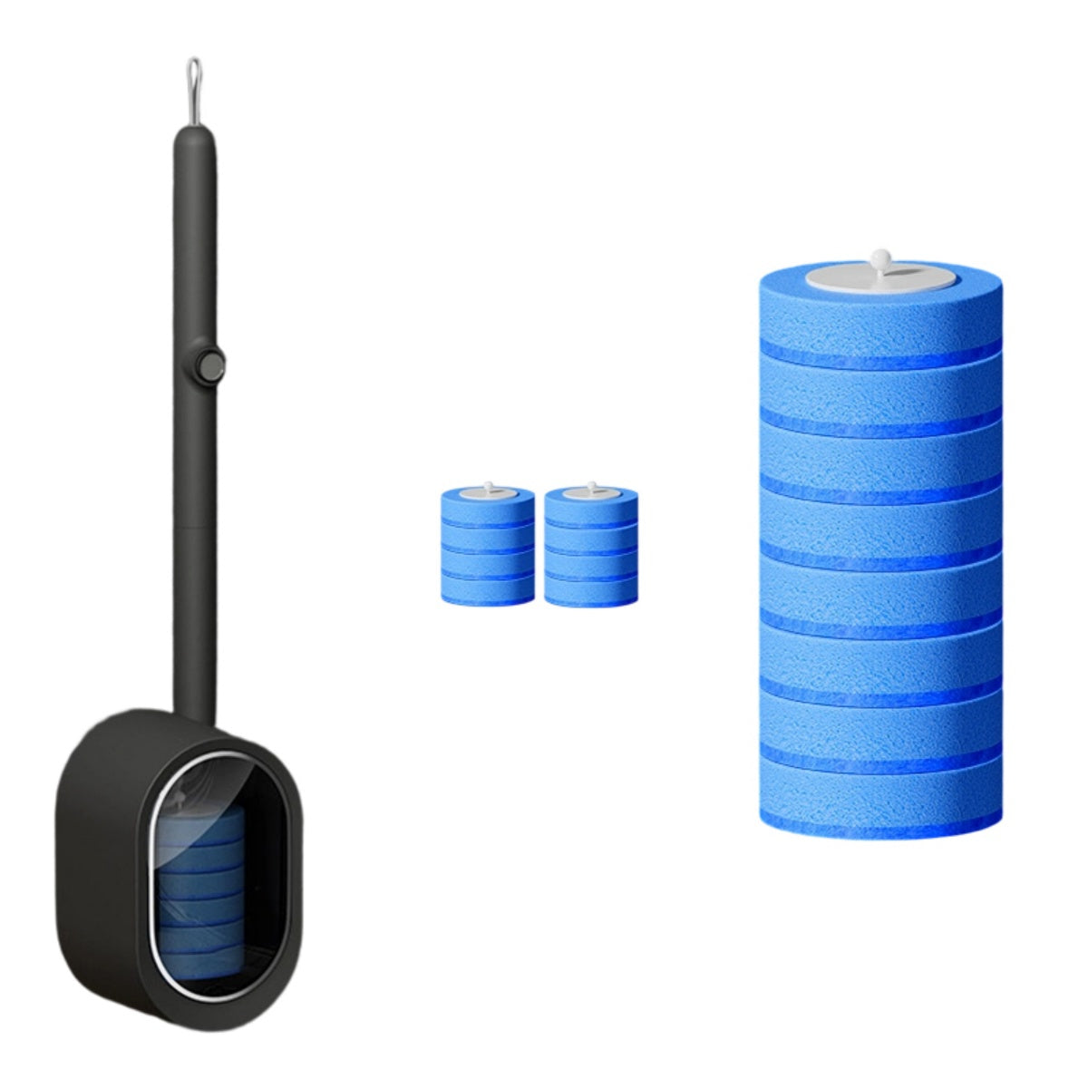 No-Touch Disposable Toilet Scrubber Set