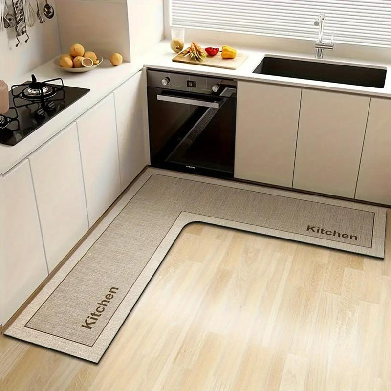 Keep Kitchen Bone-Dry Instantly! L-Shaped Quick-Dry Diatomite Mat
