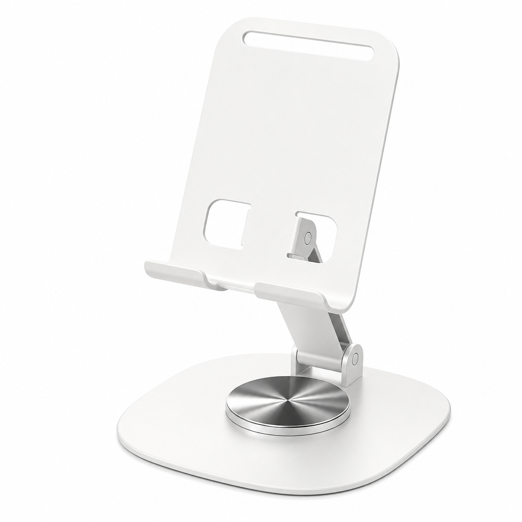 Stop Neck Strain Instantly! 360° Rotating Foldable Metal Phone Stand