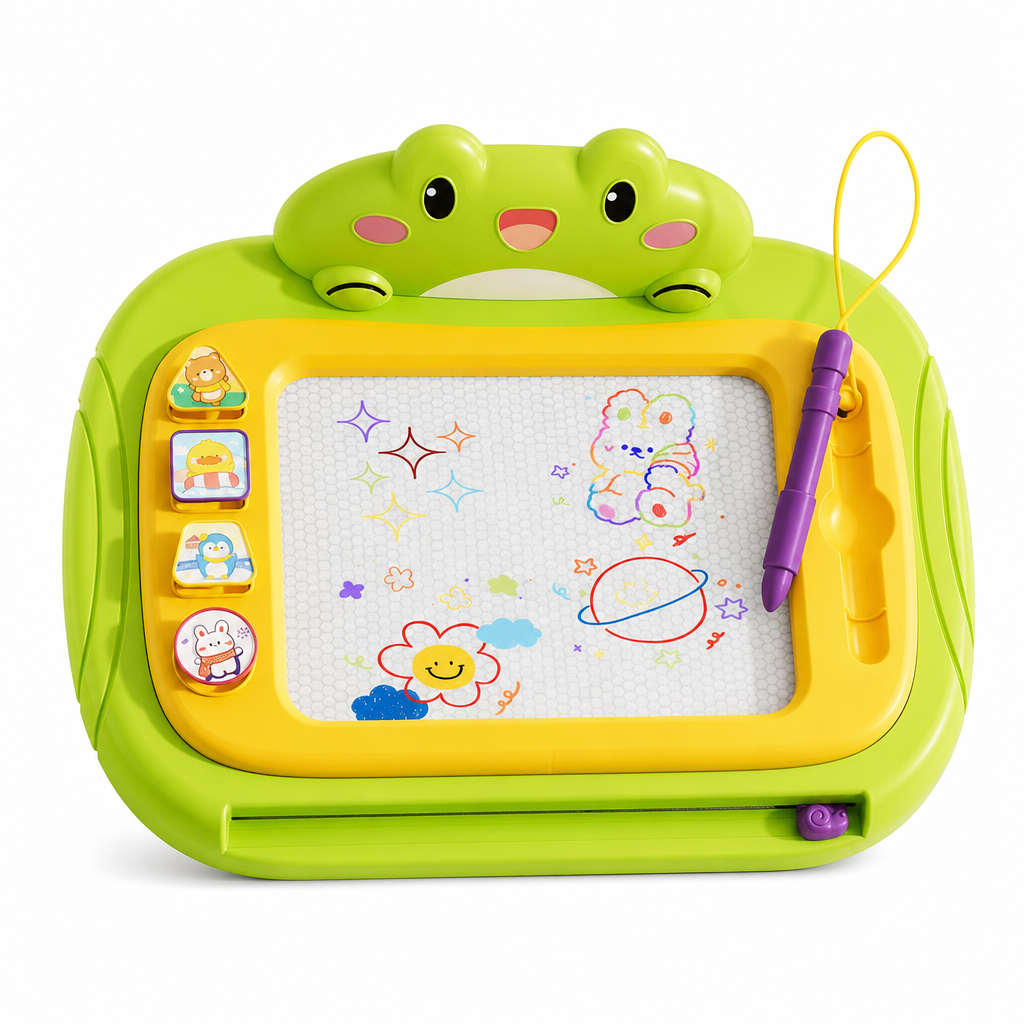 Draw & Erase Instantly! Convertible Magnetic Kids Drawing Board