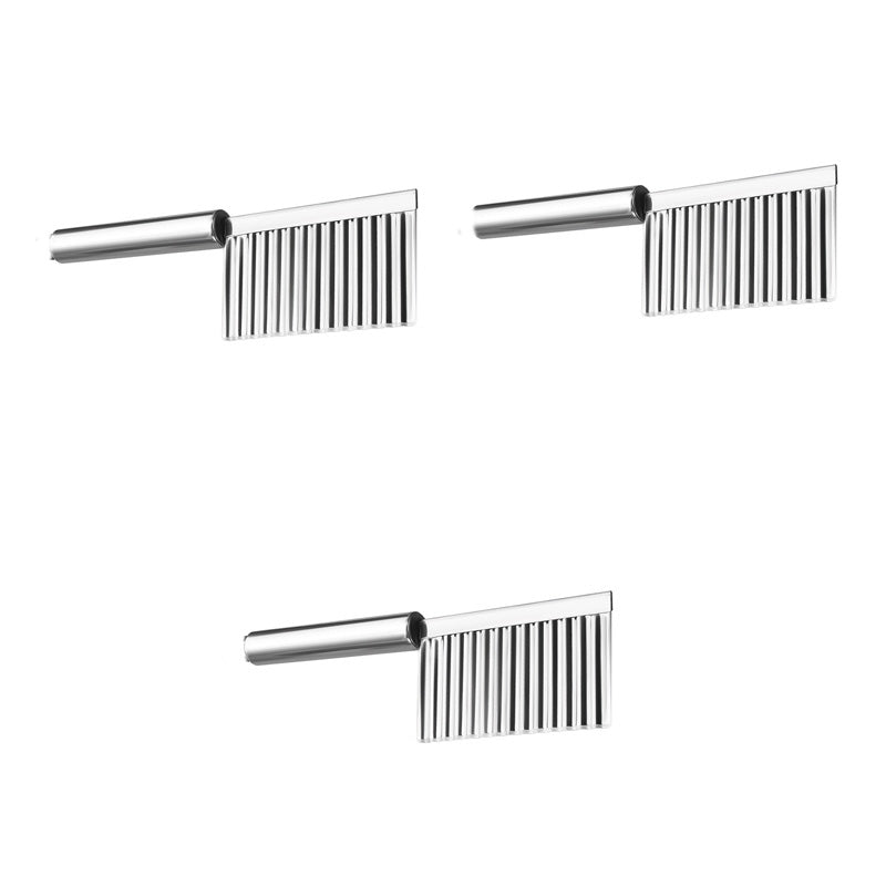 Make Wavy Fries Instantly! Stainless Crinkle Cut Knife