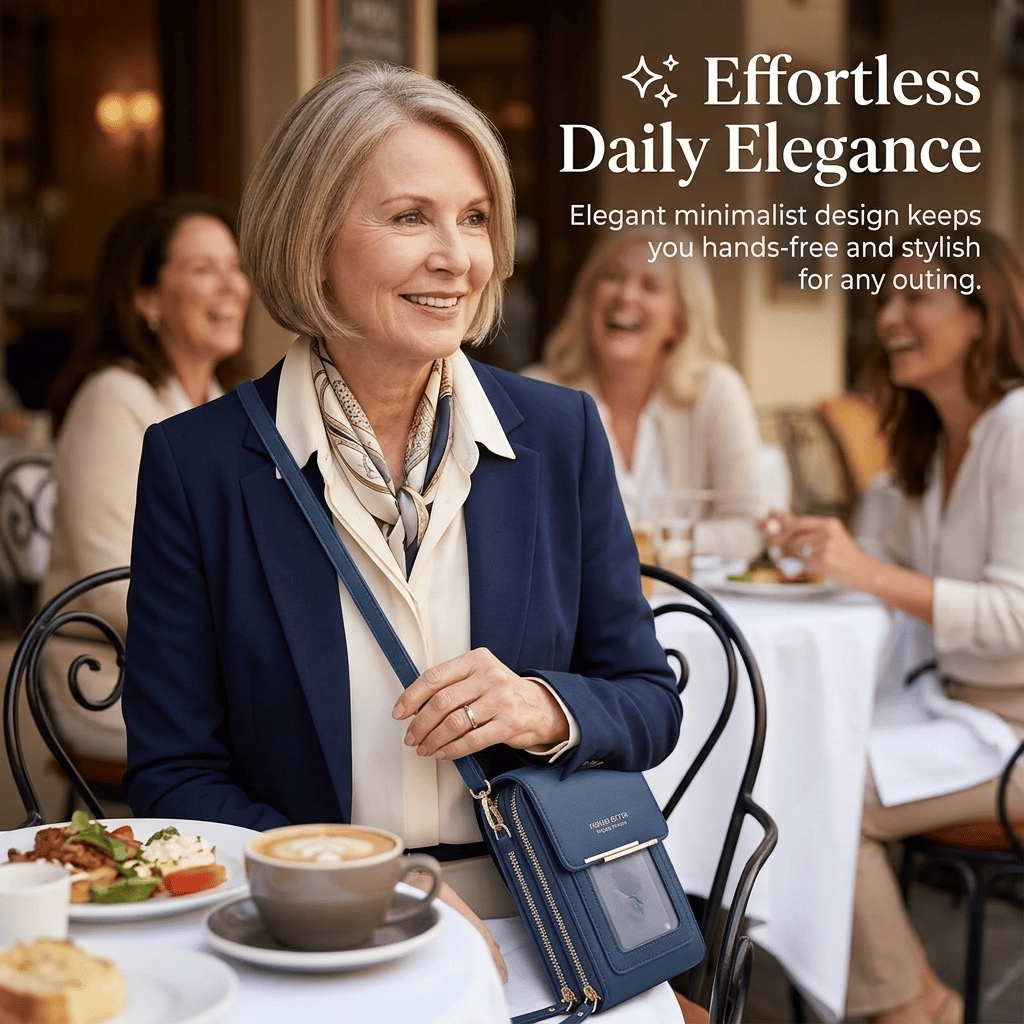 Use Your Phone Hands-Free! Touchscreen No-Dig Crossbody Wallet