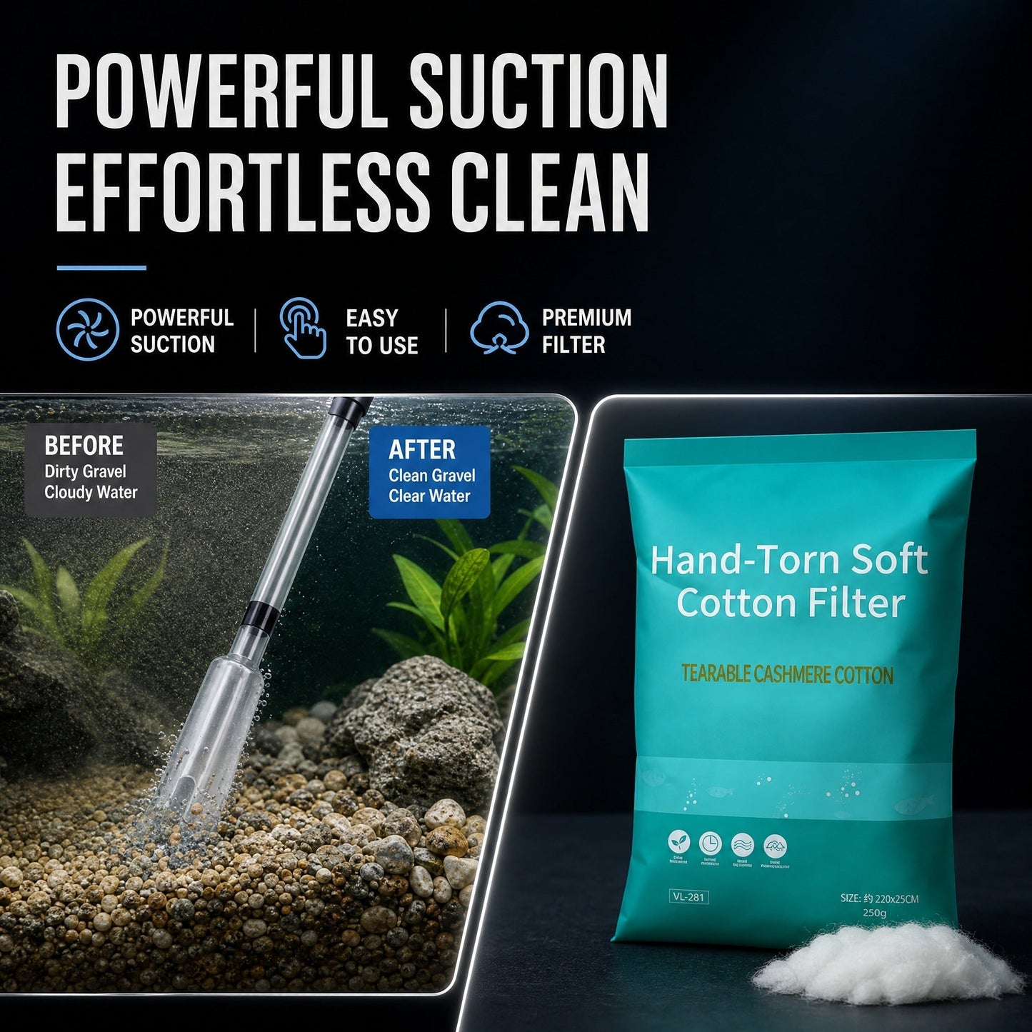 🎉50% off 🔥 Electric Aquarium Gravel Cleaner✨