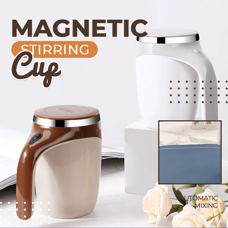 Mix Any Drink Instantly! Self-Stirring Stainless Steel Mug